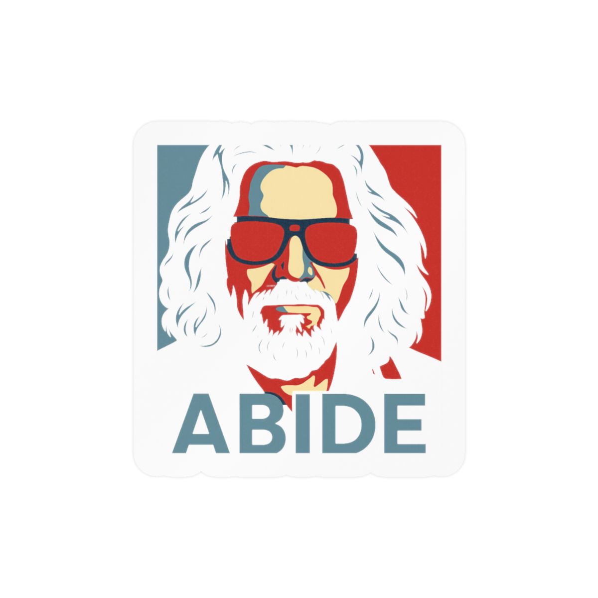The Dude Abides Big Lebowski Funny Sticker Decal