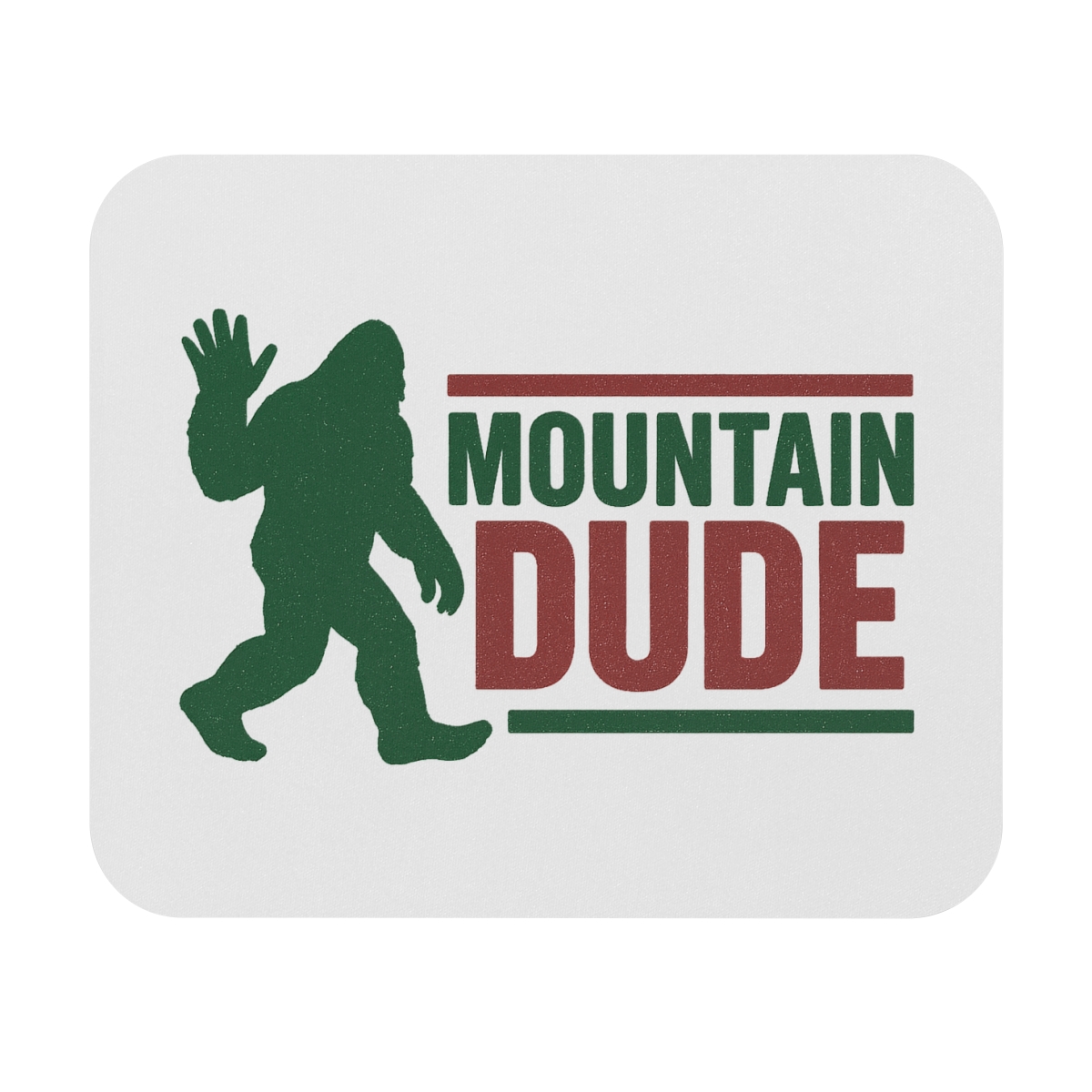 Mountain Dude Adventure Graphic Mouse Pad