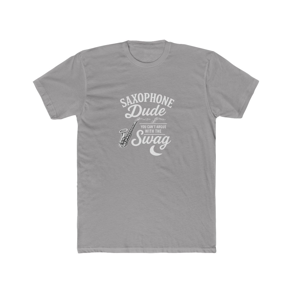 Saxophone Dude Cropped T-Shirt Funny Musician Humor