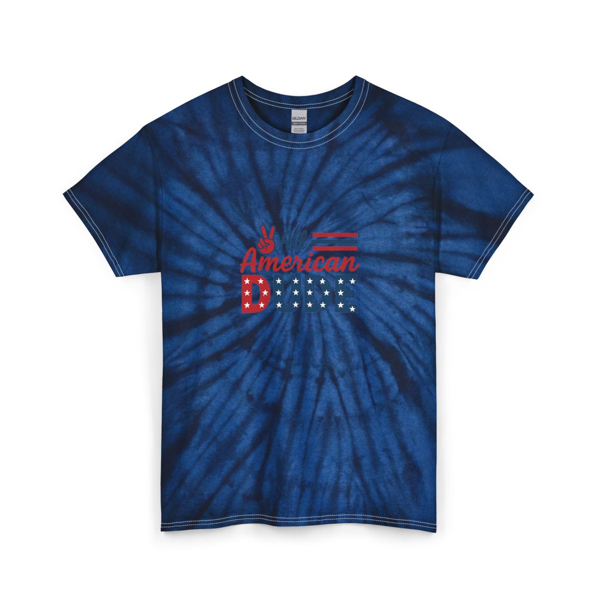 Patriotic All American Dude Tie Dye T-Shirt
